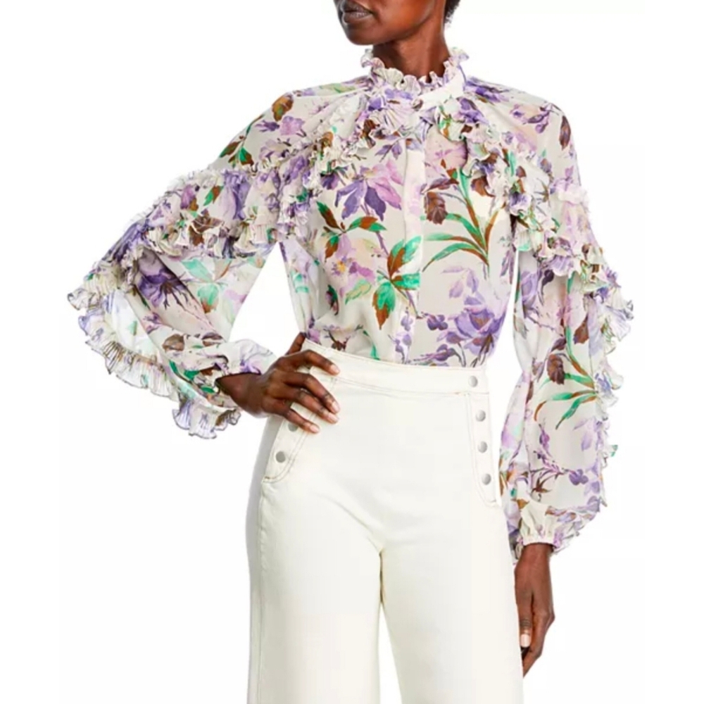 đ„Kobi Halperin Ruffled Phoenix Blouse - Picture 4 of 17